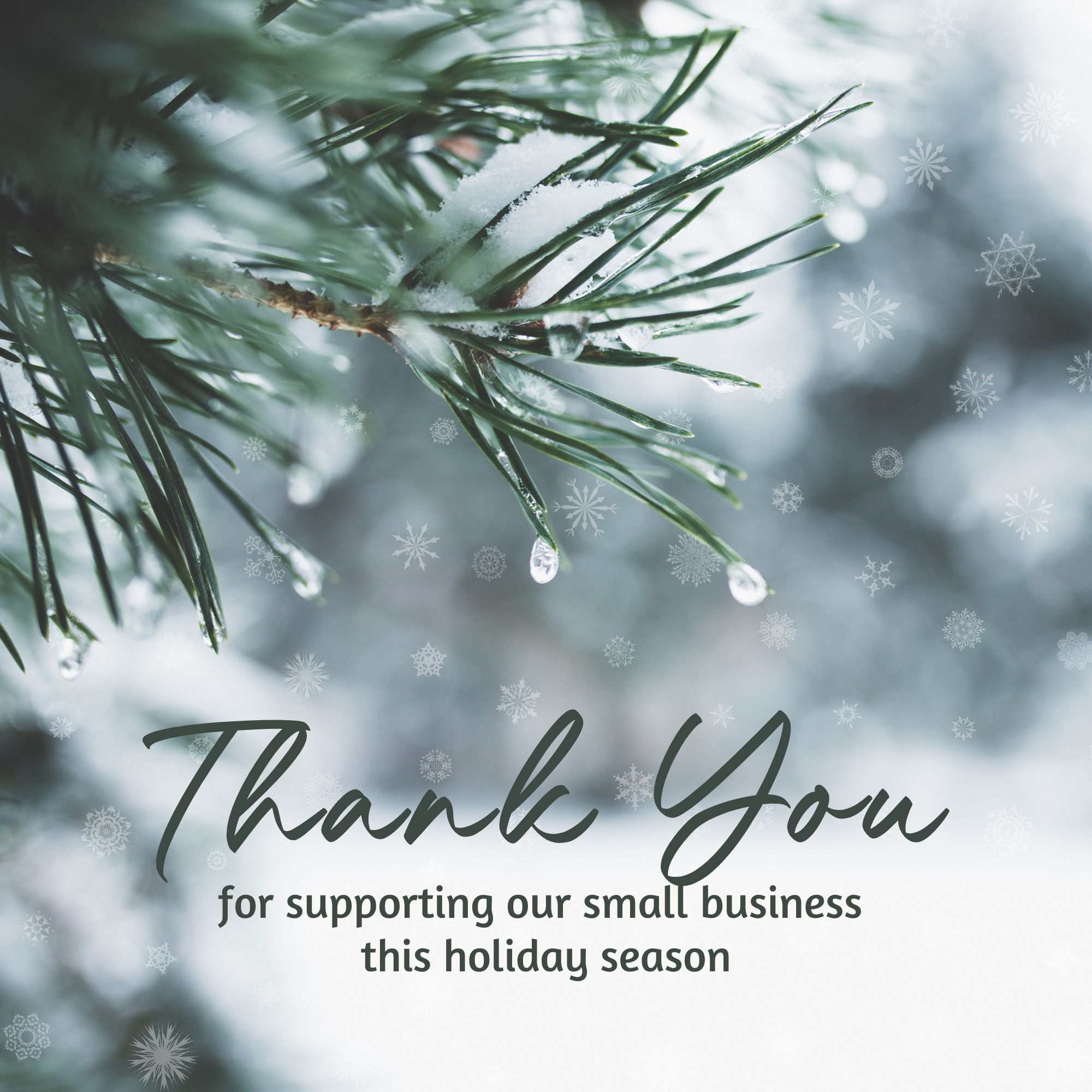 Now More Than Ever...Thank You For Shopping Small