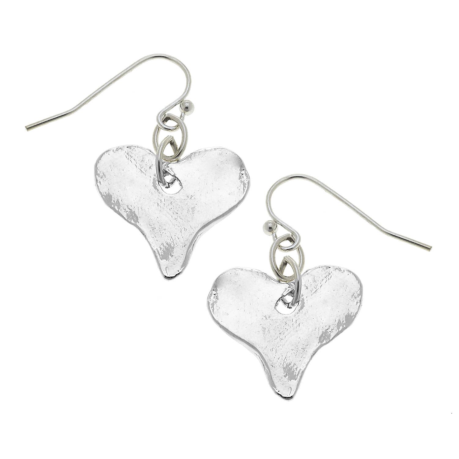 Silver Heart Earrings