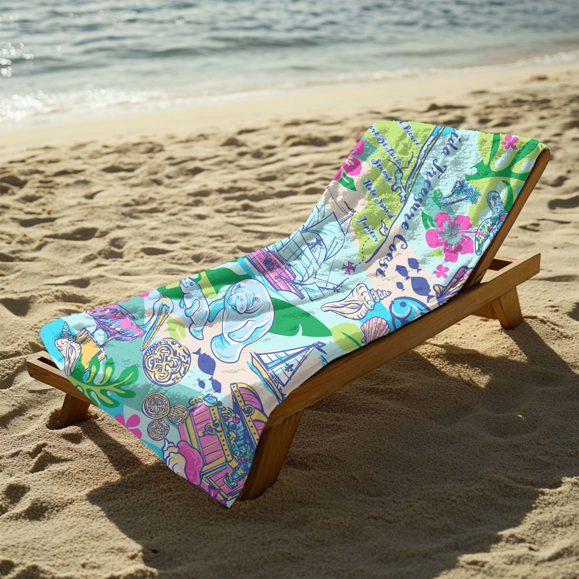 Florida's Treasure Coast Beach Towel