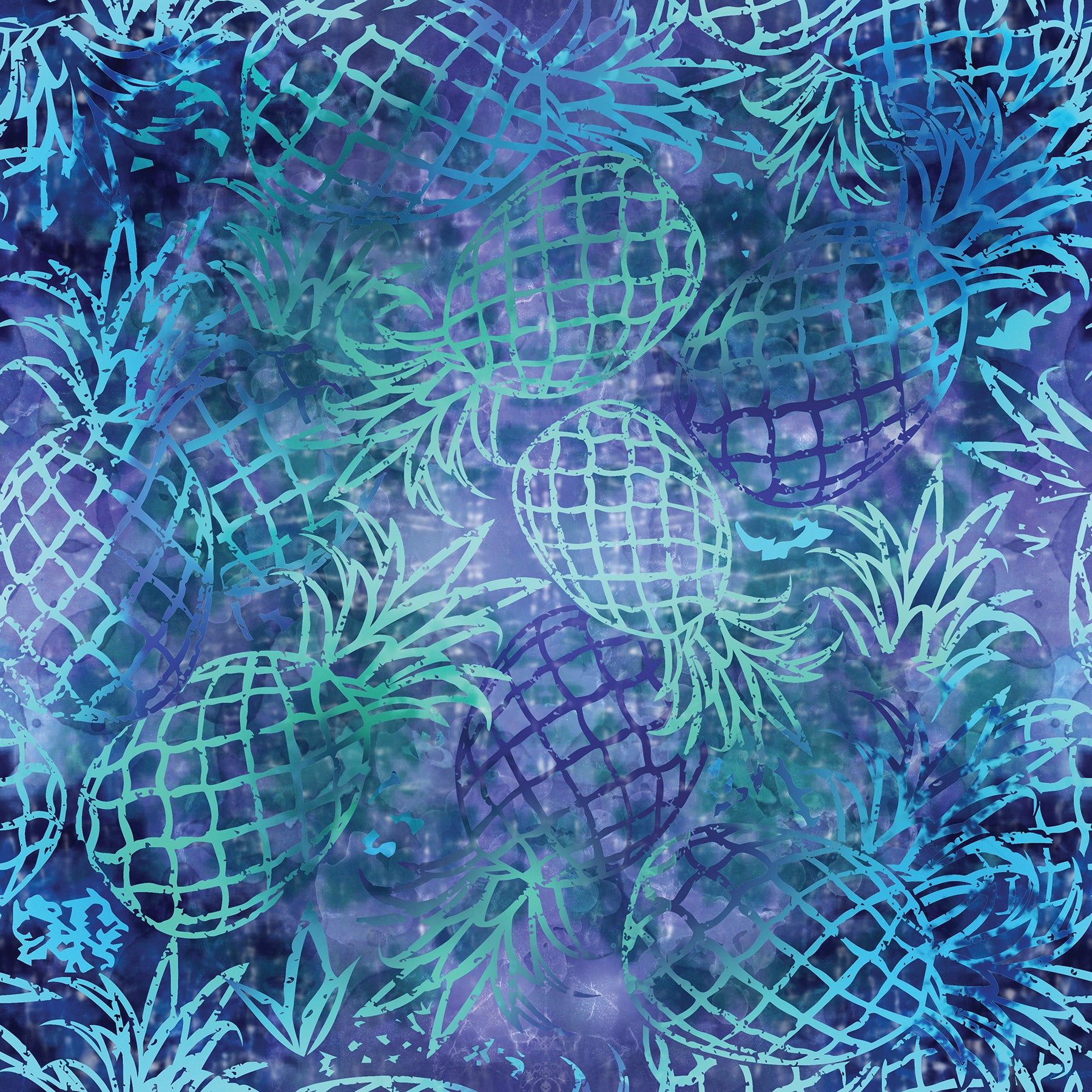 Doral Dress in Batik Pineapple Party