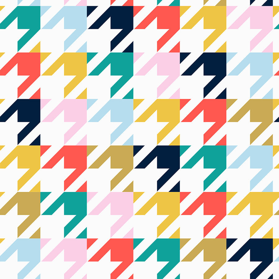 Doral Dress in Classic Herringbone Multi