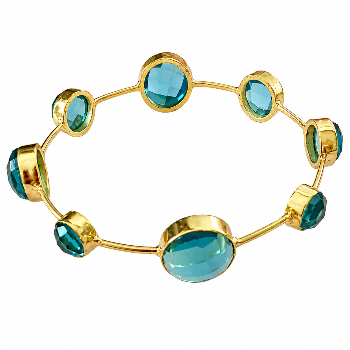 Caruso Bangle Blue Topaz