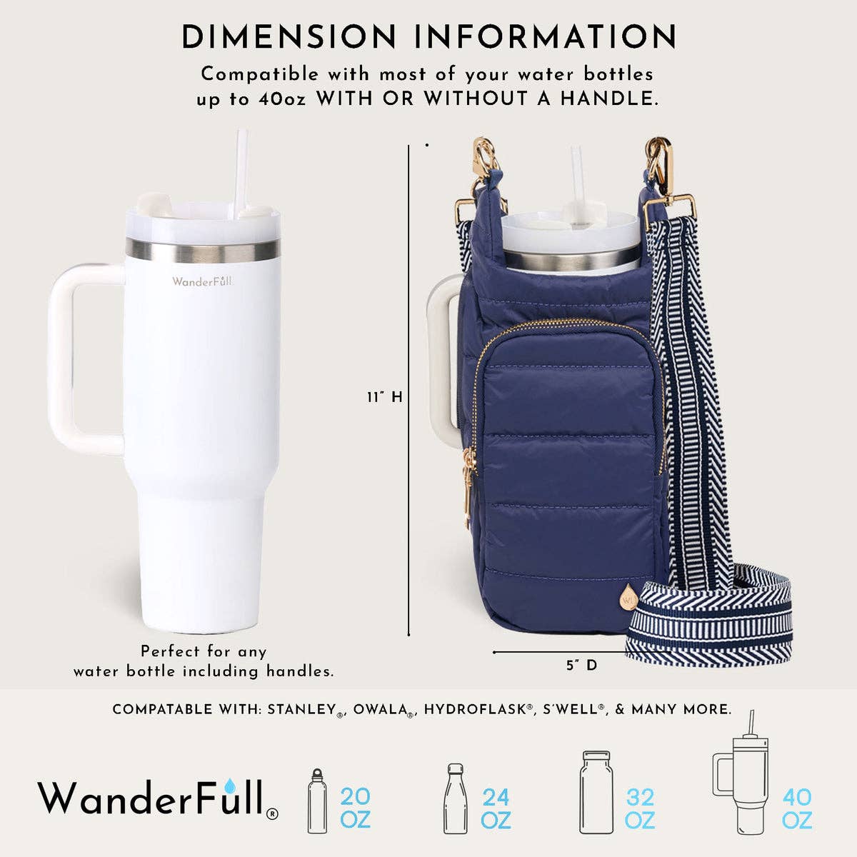 HydroBag® HANDLE®- Island Navy Matte