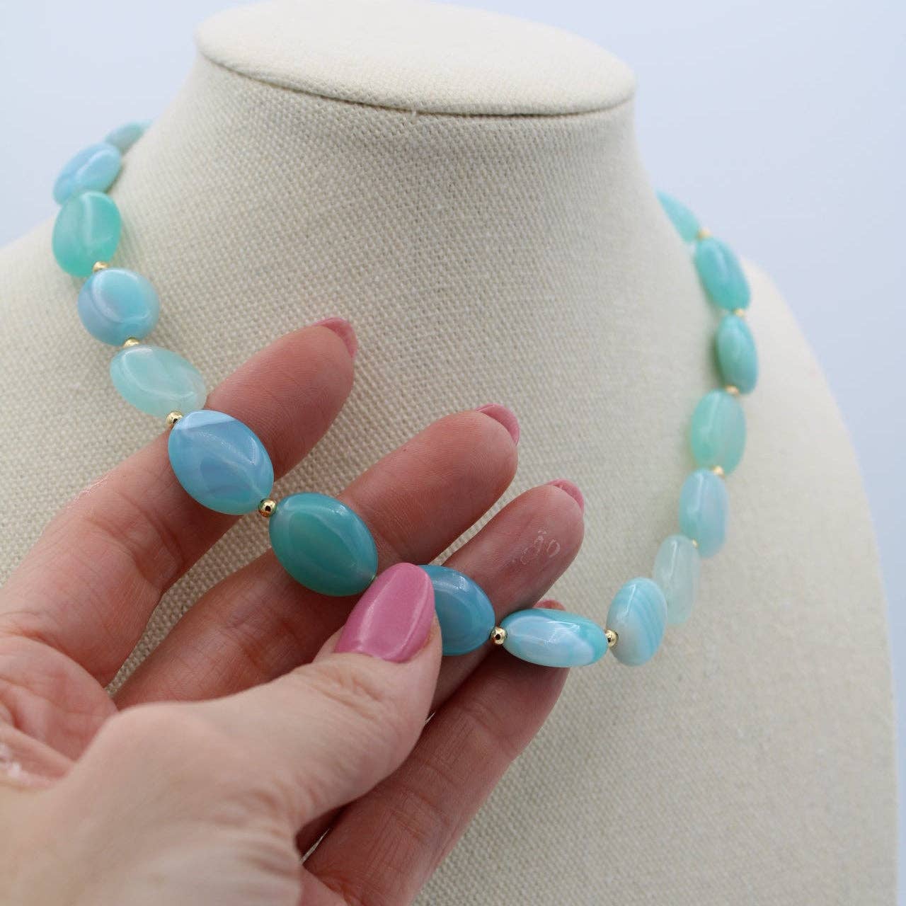 Calm Waters Necklace, 16"