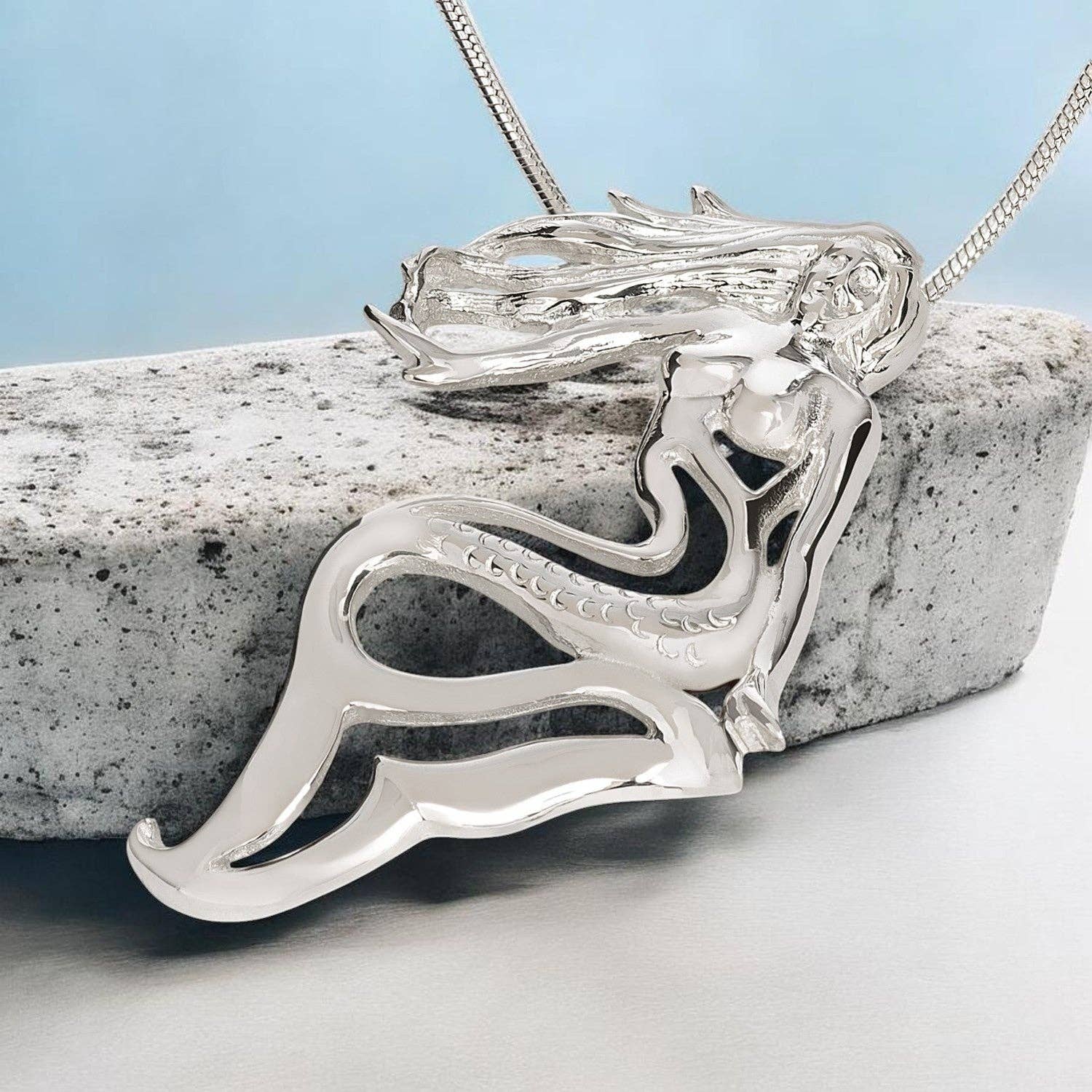 Lorelei Mermaid Necklace – Sterling Silver