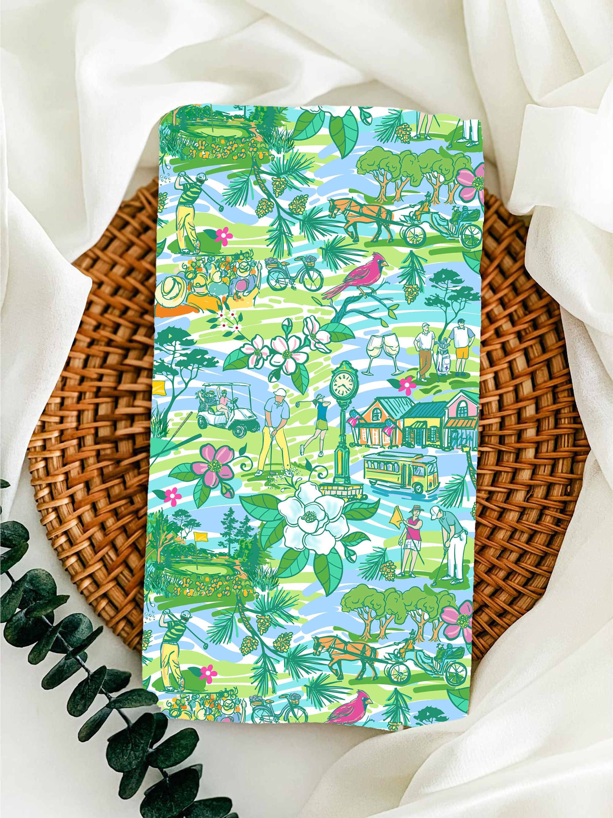 Designer Tea Towel in Golf In Pinehurst NC