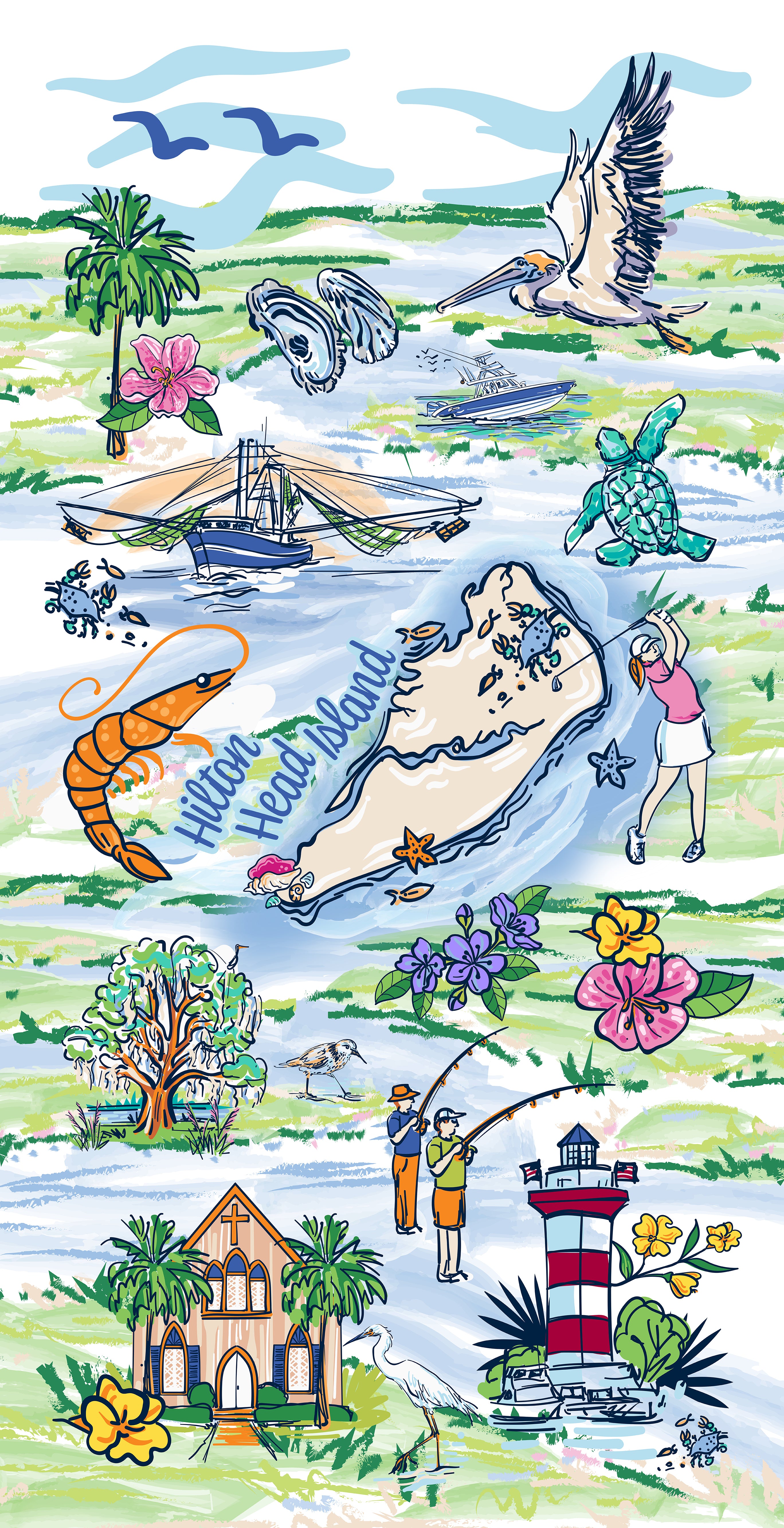 Beach Towel in Low Country Living