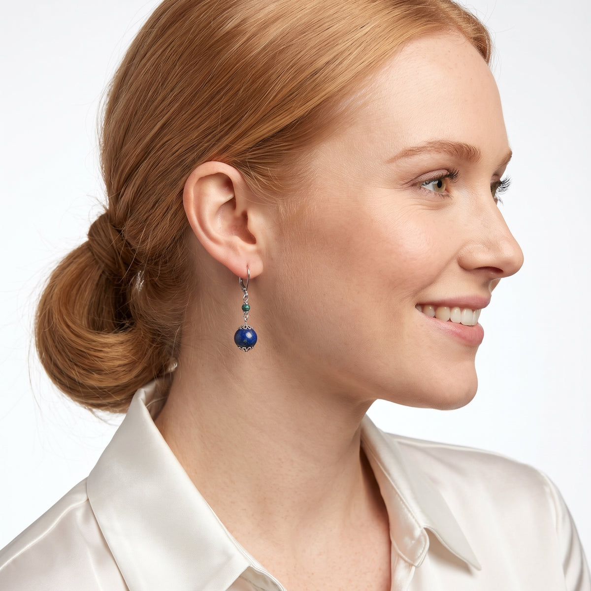 Chrysocolla Leverback Earrings