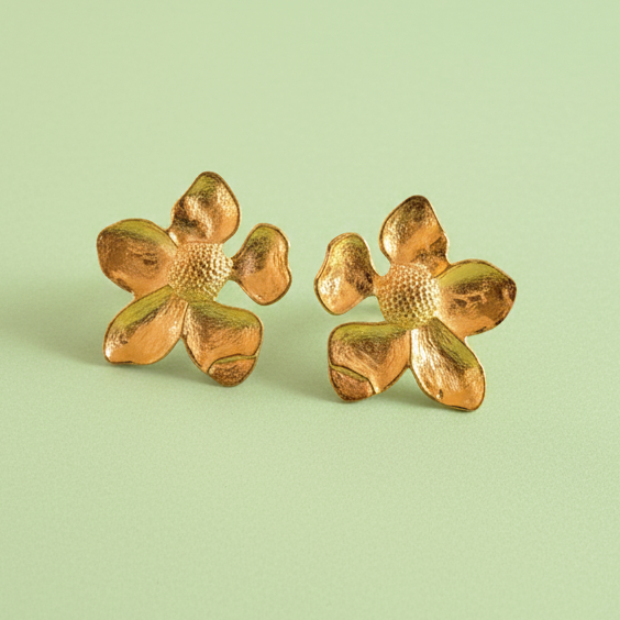 Gracie Magnolia Stud Earrings