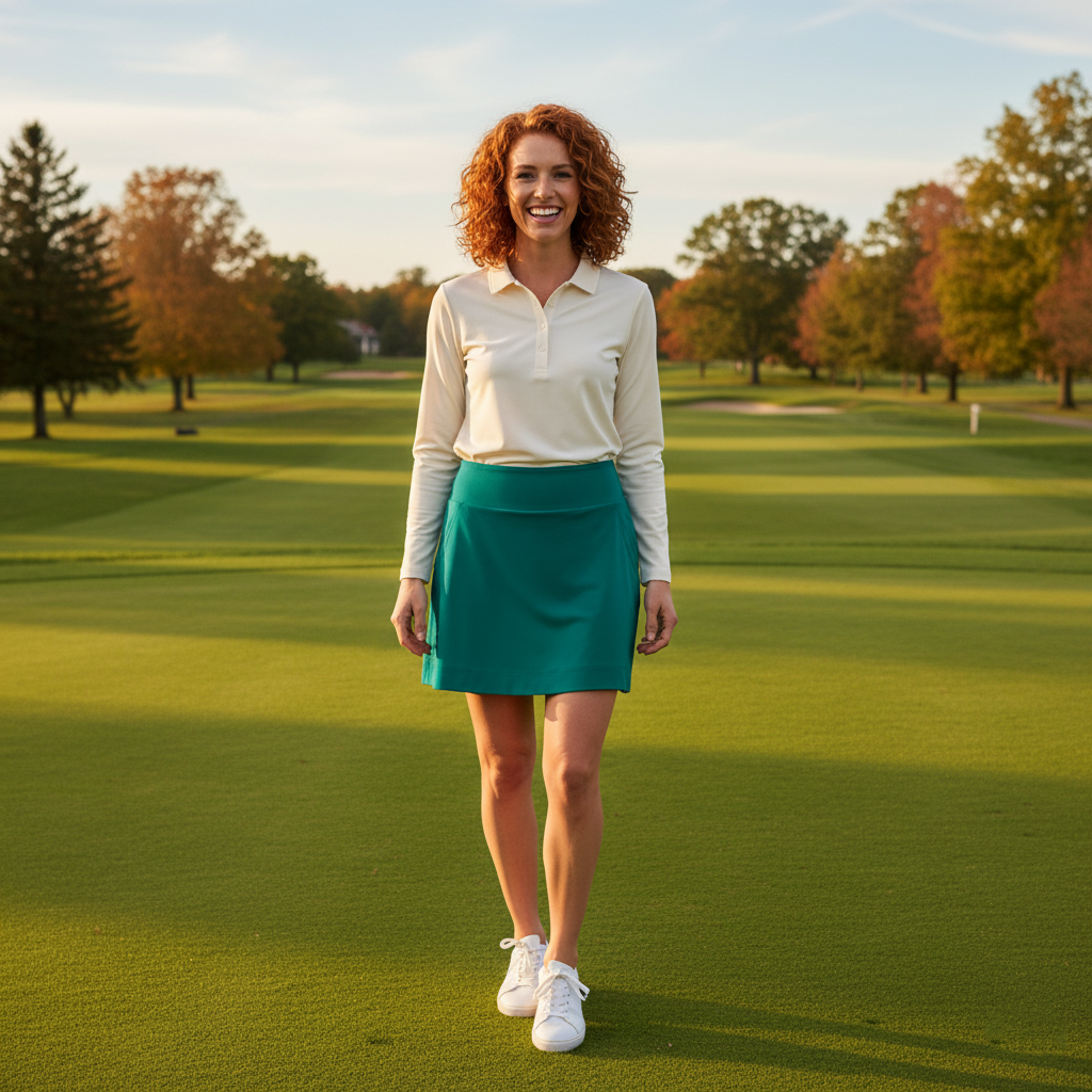 Kiawah Country Club Skort in Jade