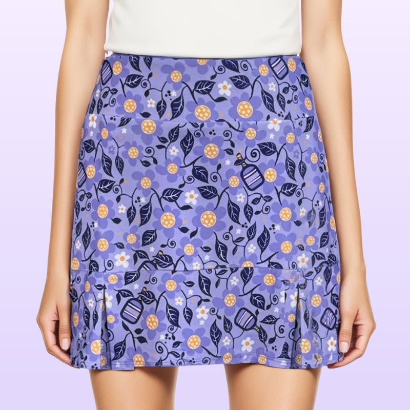 Scottsdale Pleated Skort in Pickleball Garden Lilac
