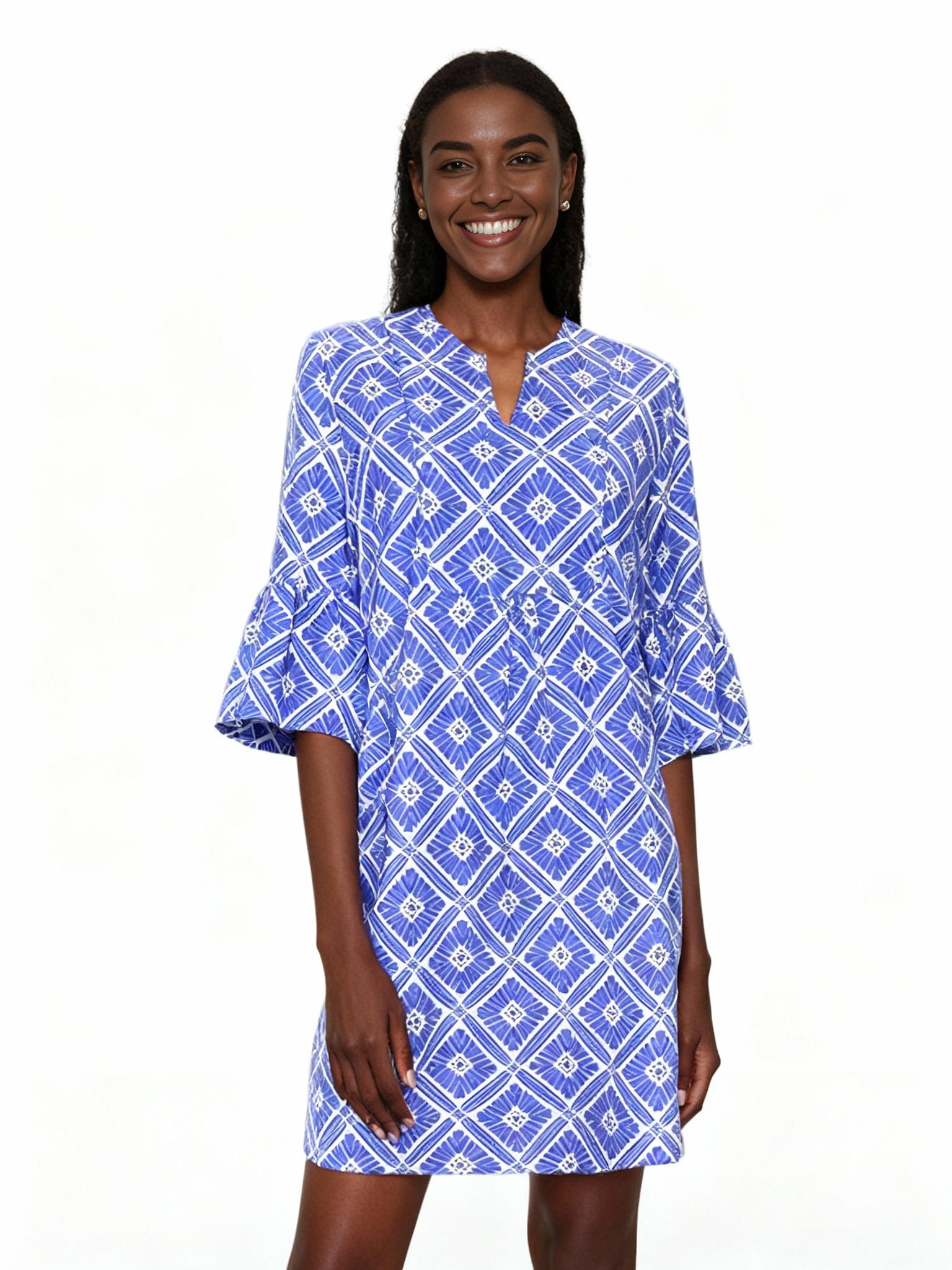 Greenwich Tunic Dress in Tiki Bar Is Open Purple