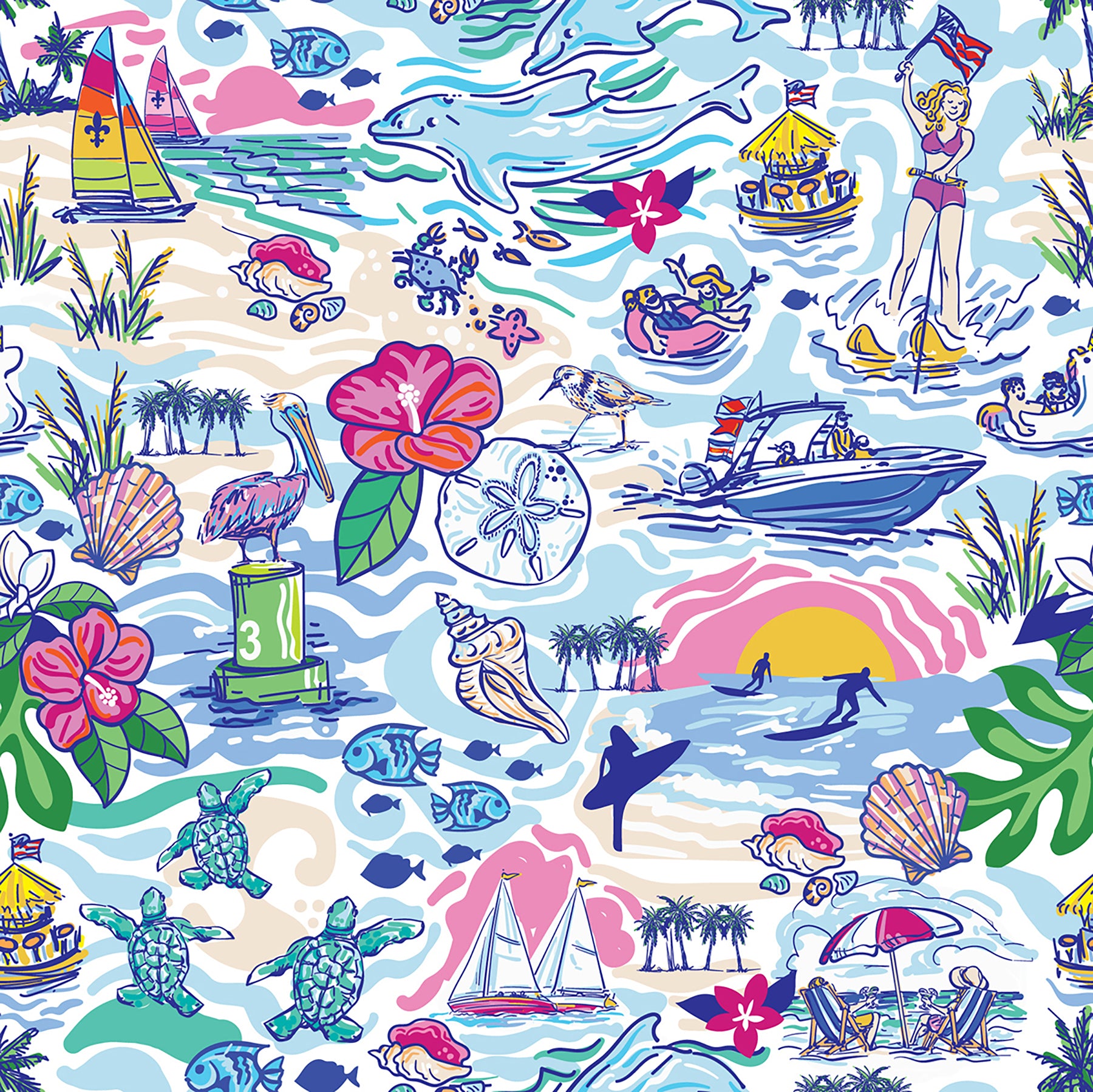 Quilted Sling Backpack in Watersporting