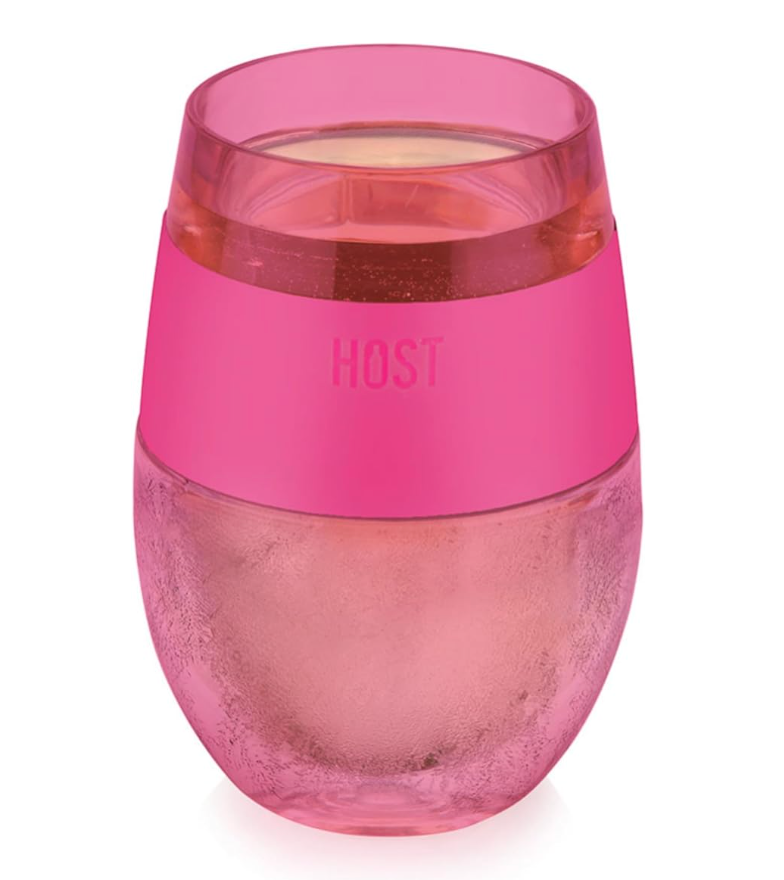 Wine FREEZE™ Cooling Cup Insulated with Cooling Gel in Translucent Magenta