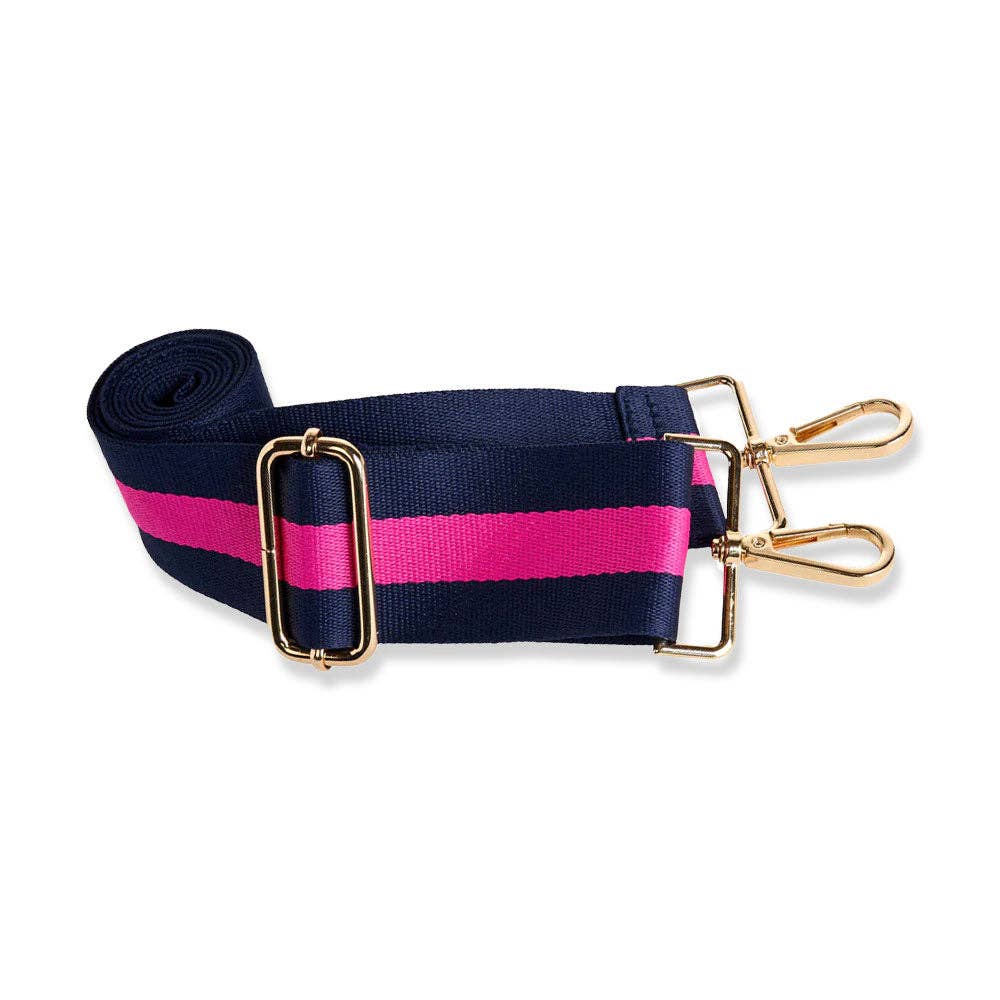 HydroBag® Handle® - Bright Pink with Pink and Navy striped strap