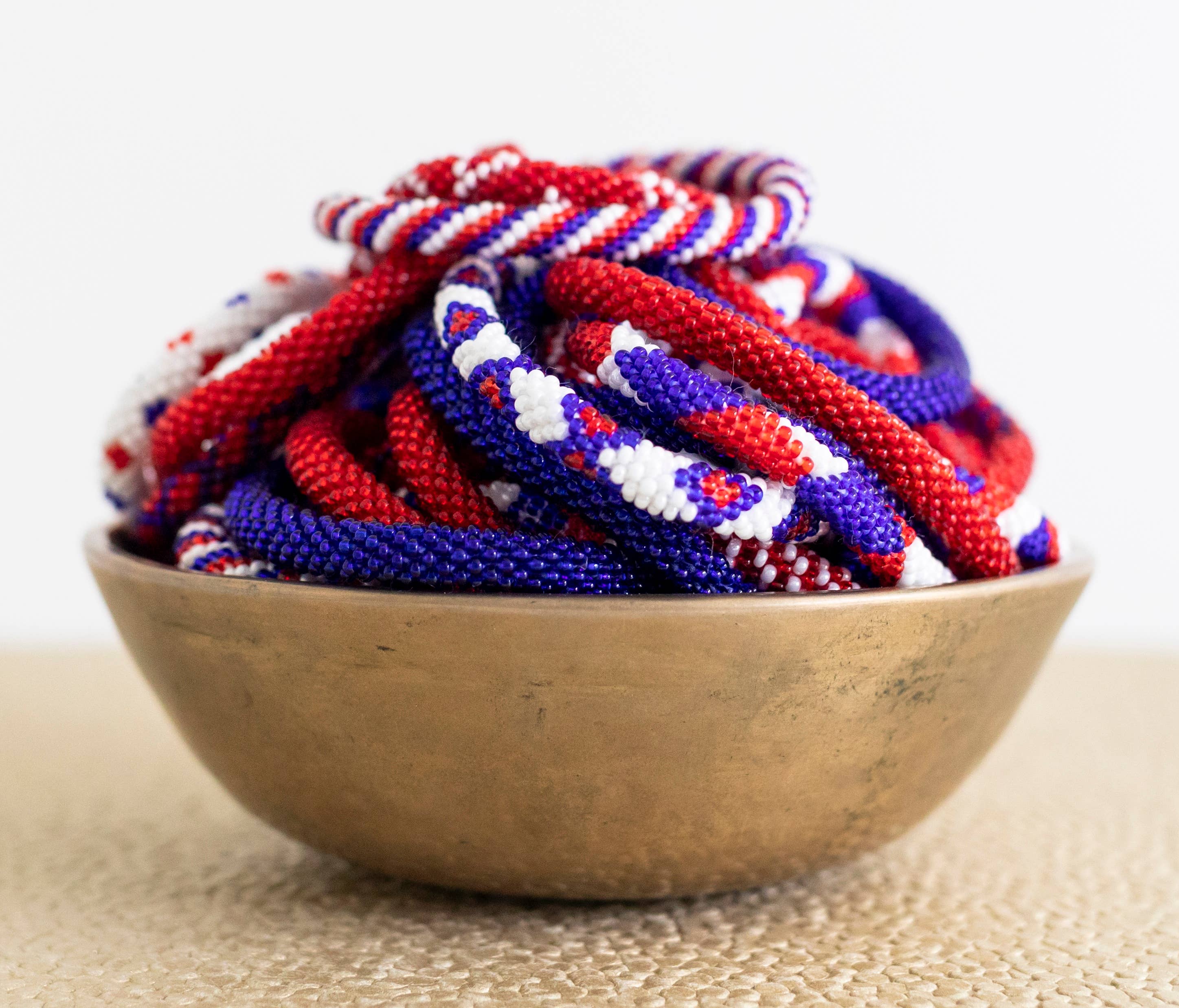 Patriotic Roll-On® Bracelets Red, White & Blue