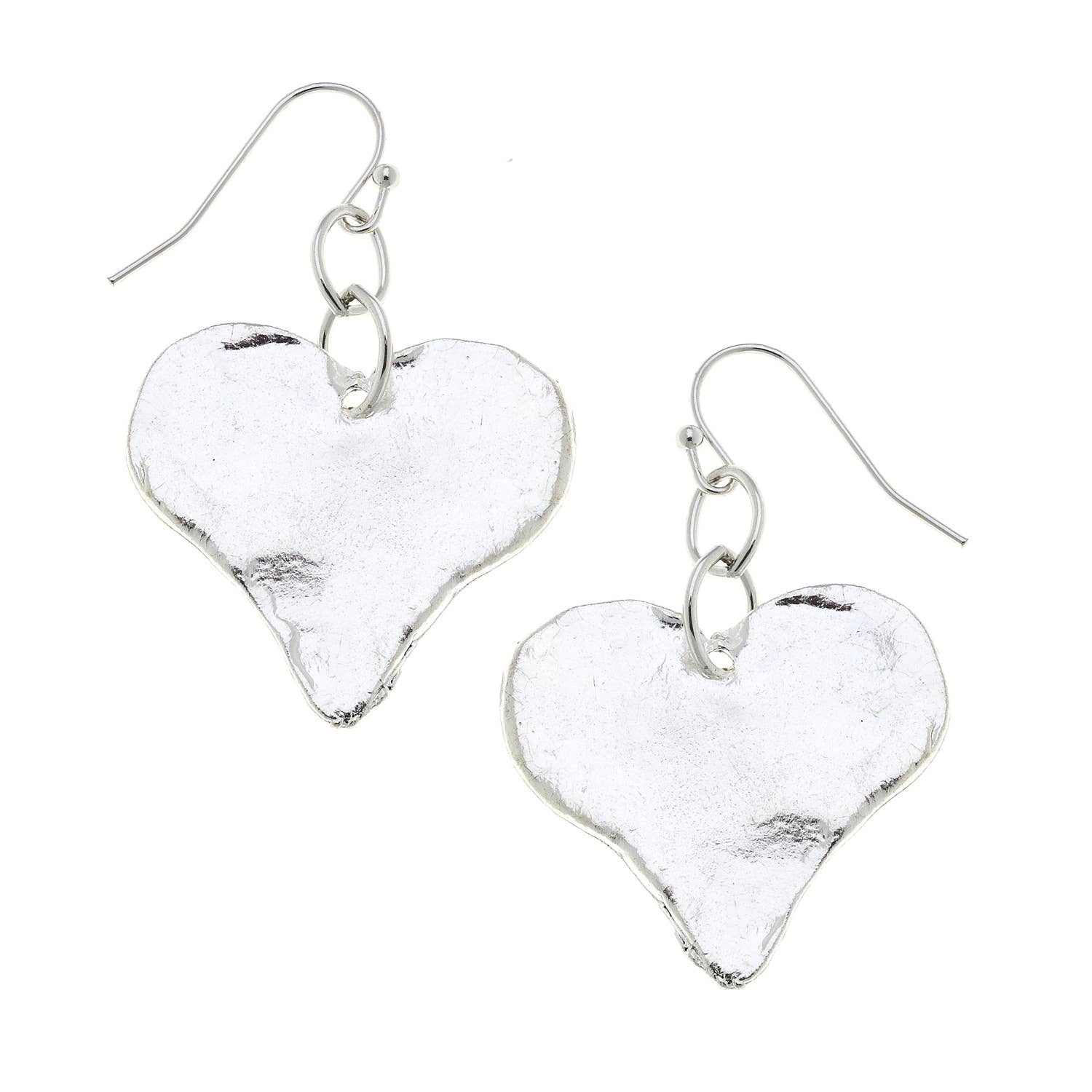 Silver Heart Earrings