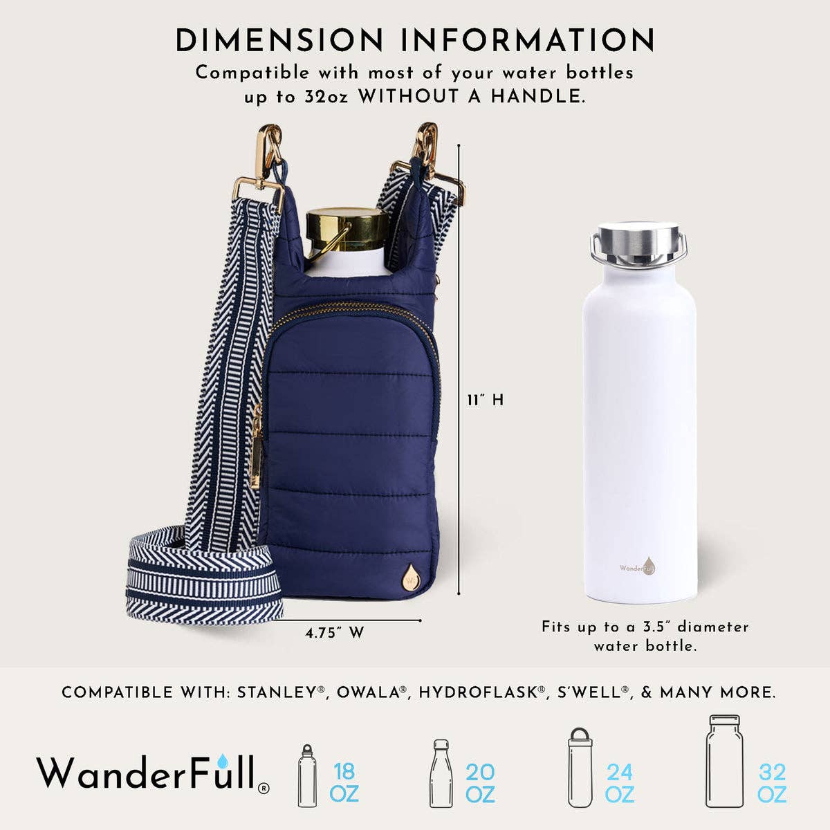 Island Navy Blue Matte HydroBag®