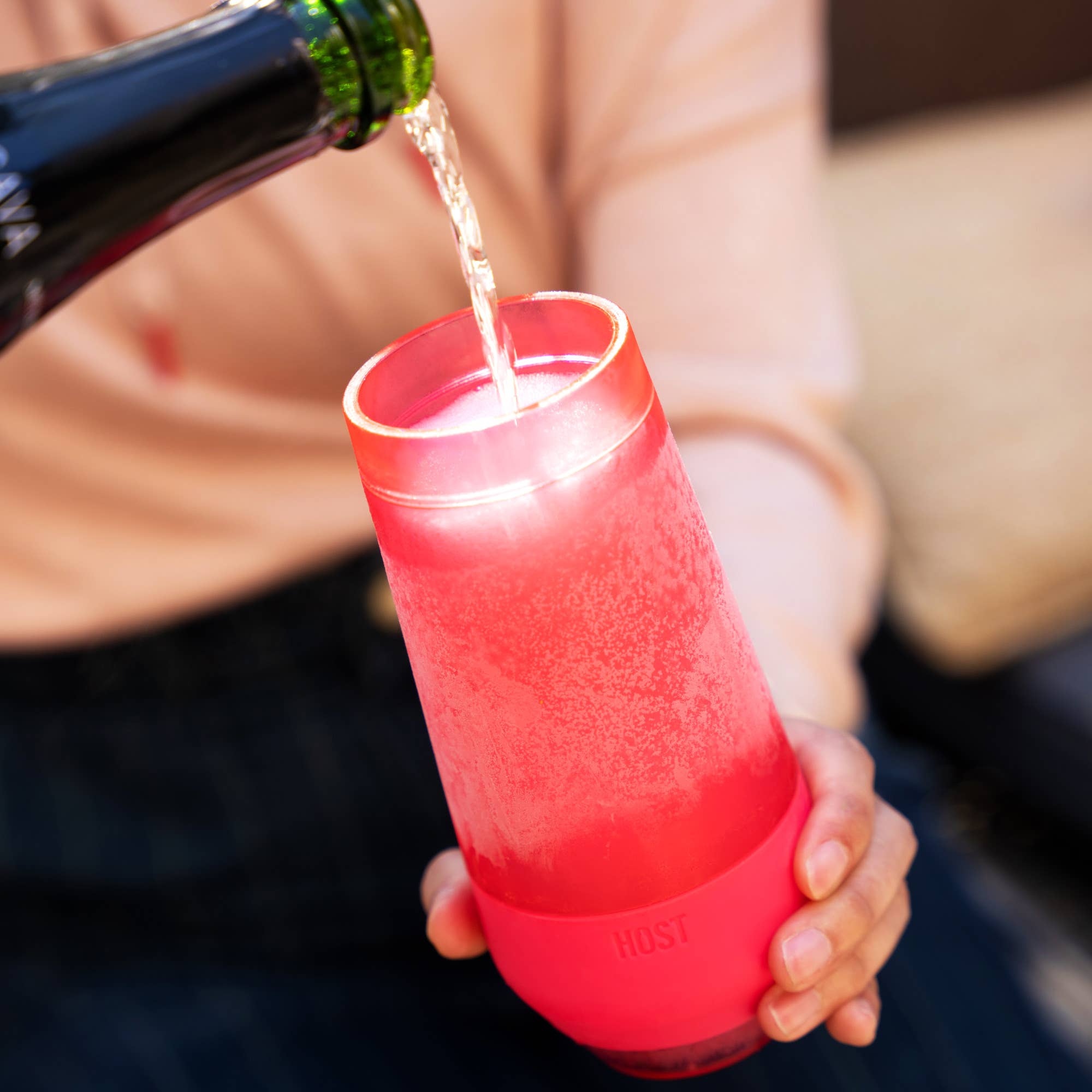 Champagne FREEZE Cooling Cup in Assorted Colors CDU of 12