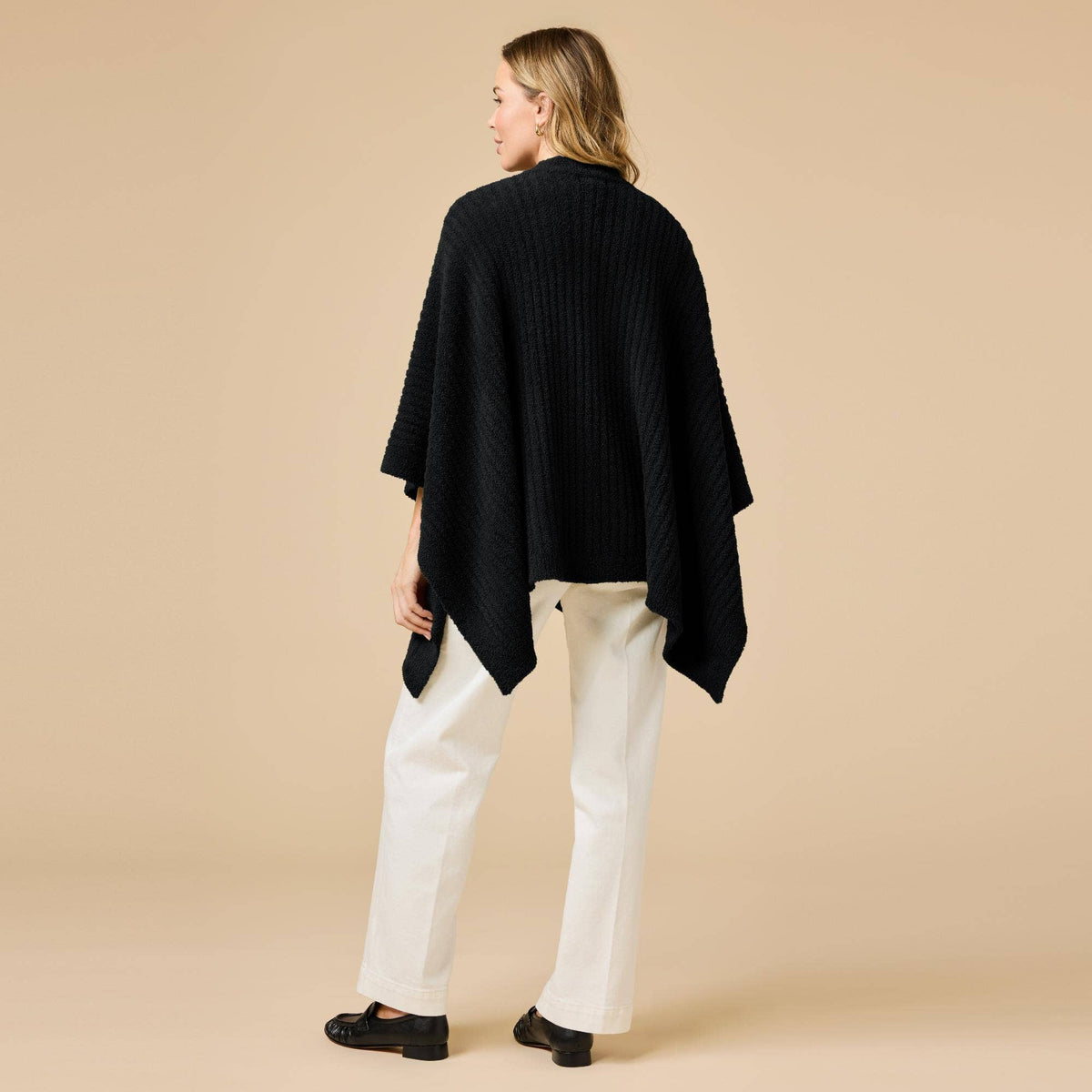 Softies Women's Ultra Soft Ribbed Shawl Wrap - One Size
