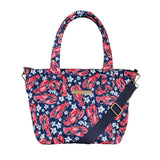 Quilted Small Crossbody Satchel in Lobster Shanty