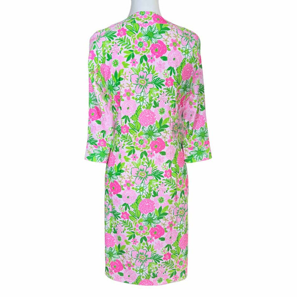 Vero Beach Tunic Dress in Nancy's Garden Pink and Green