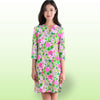 Vero Beach Tunic Dress in Nancy's Garden Pink and Green