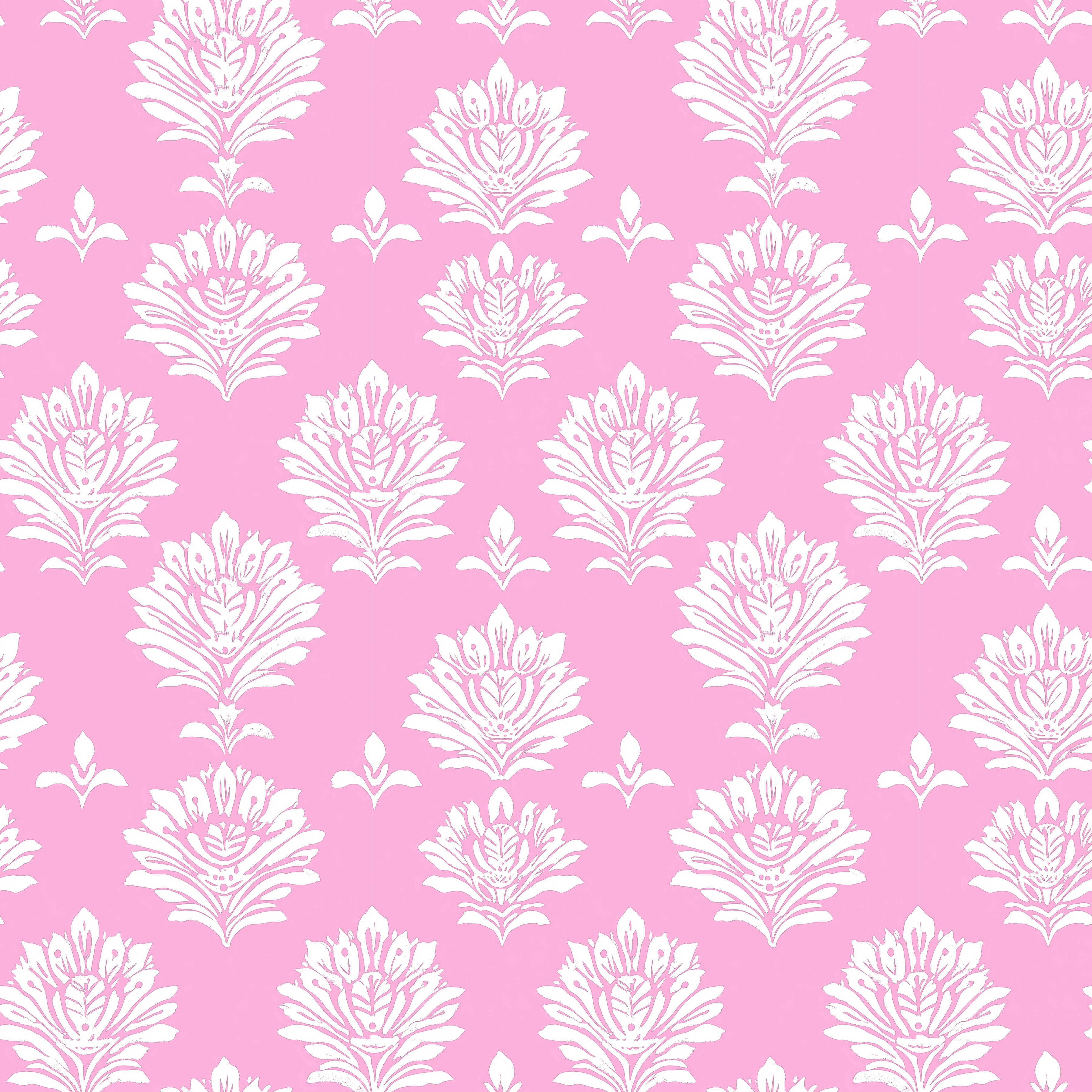 Seaside Boat Neck Dress in Hadley's Block Print Pink and White