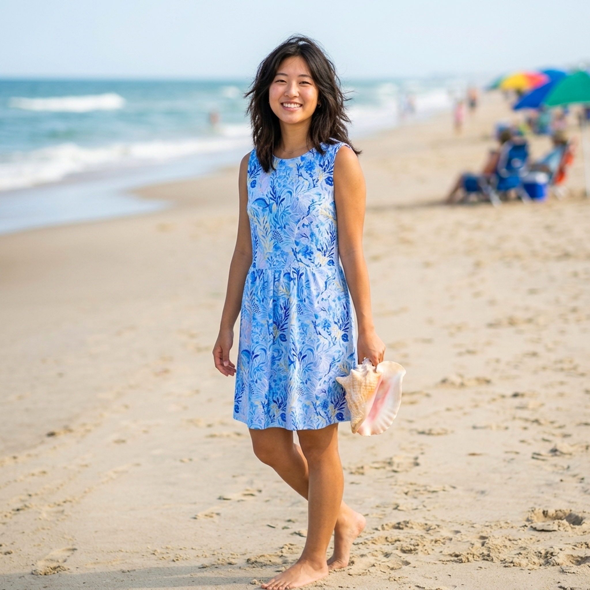 Gulf Breeze Dress in Sea Dreams Blue