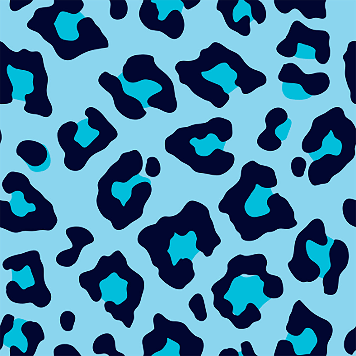 Coco Dress in Cheetah Please Blue