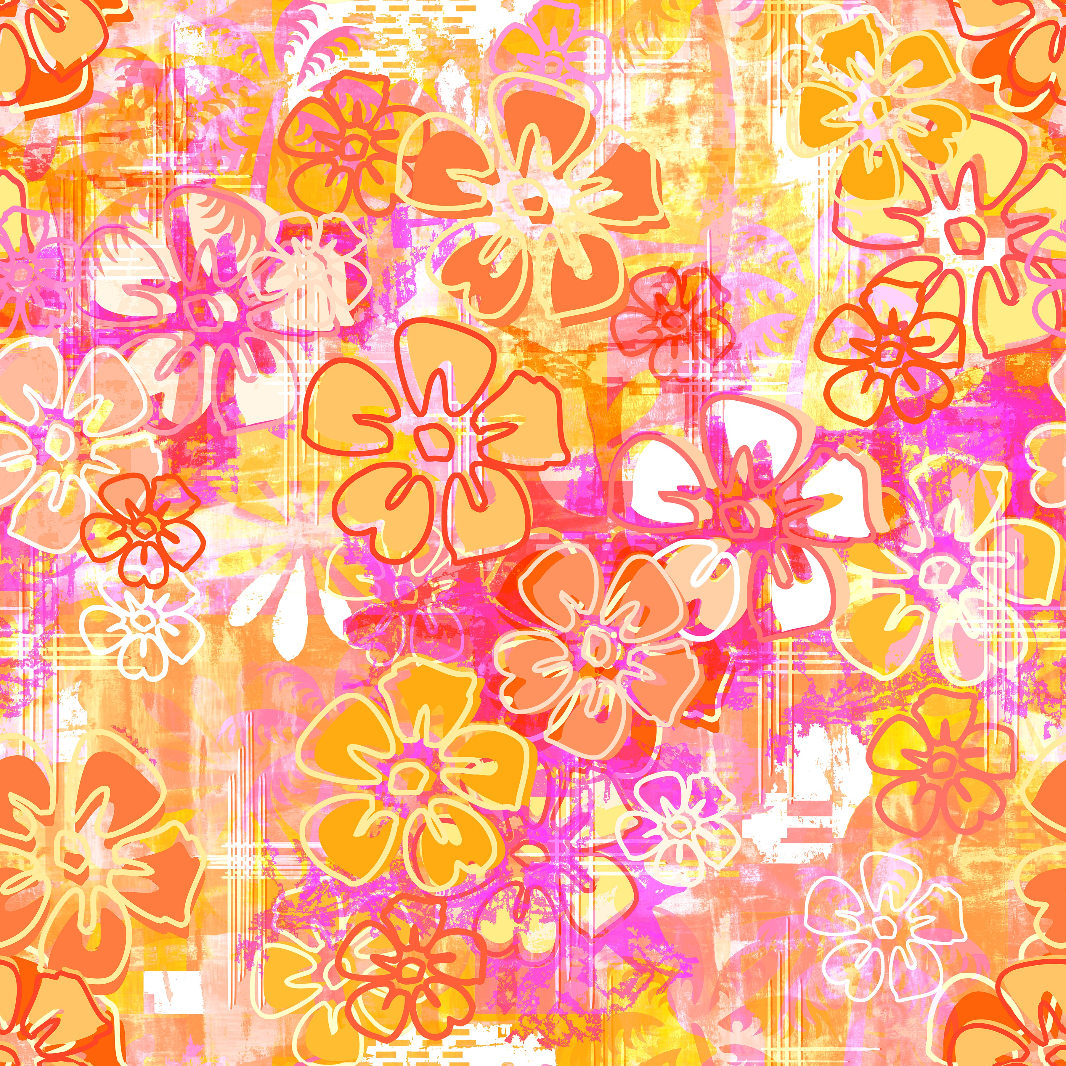 Gulf Breeze Dress in Retro Pink and Orange