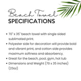 Beach Towel in Florida Forever