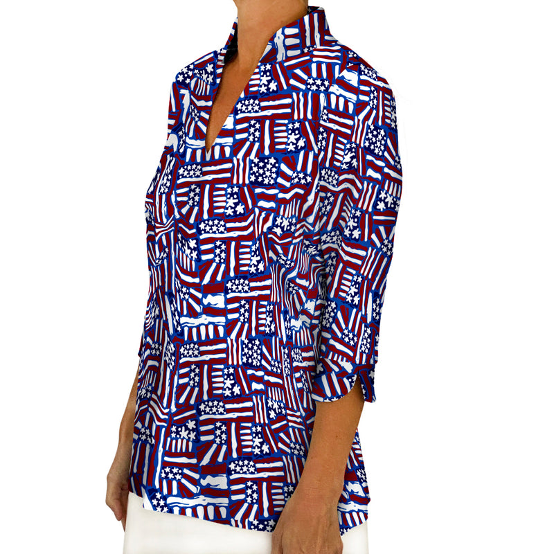 Largo Tunic Top in All American FINAL SALE