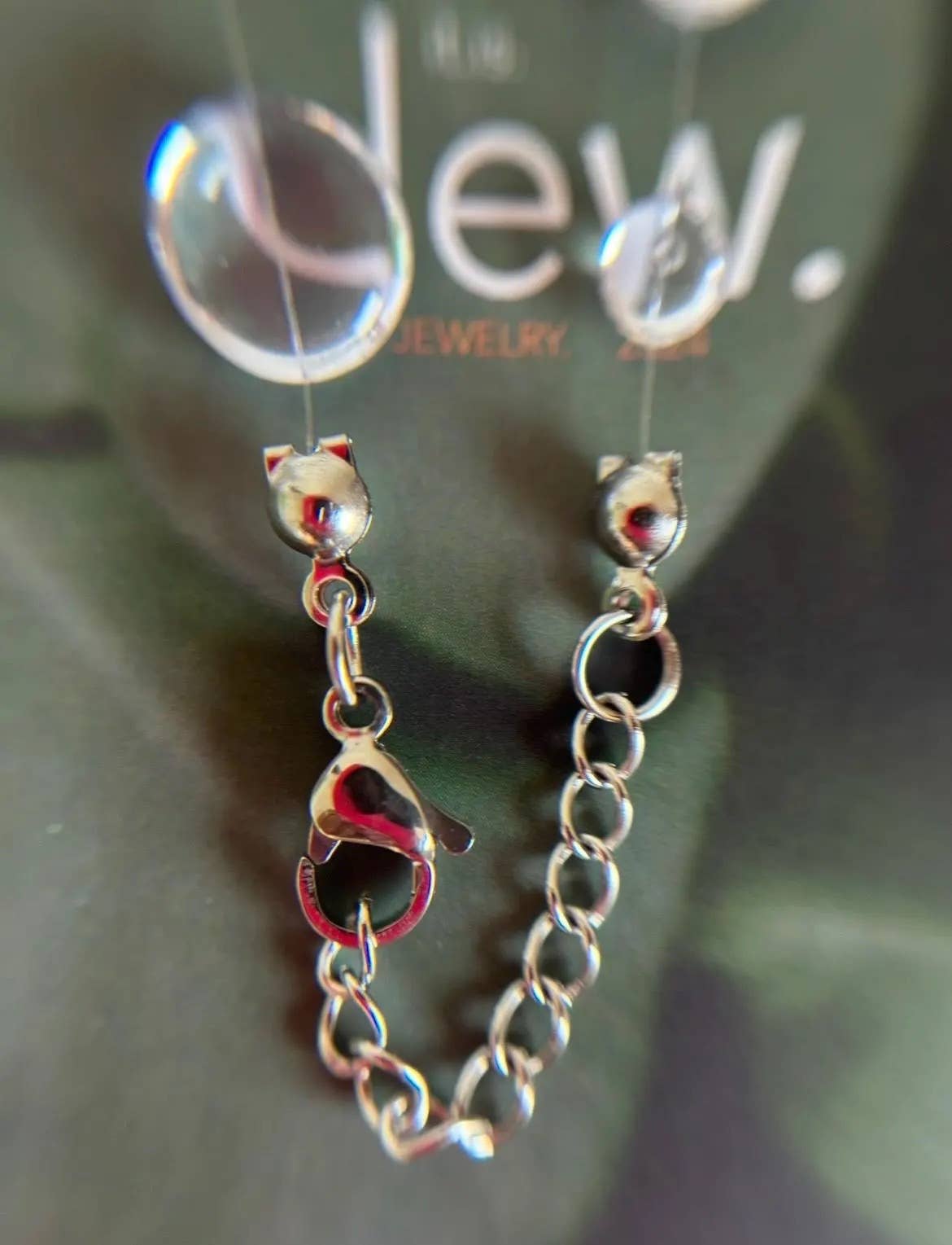 Minimalist Choker Necklace UV Resin - Floating Dew Drop