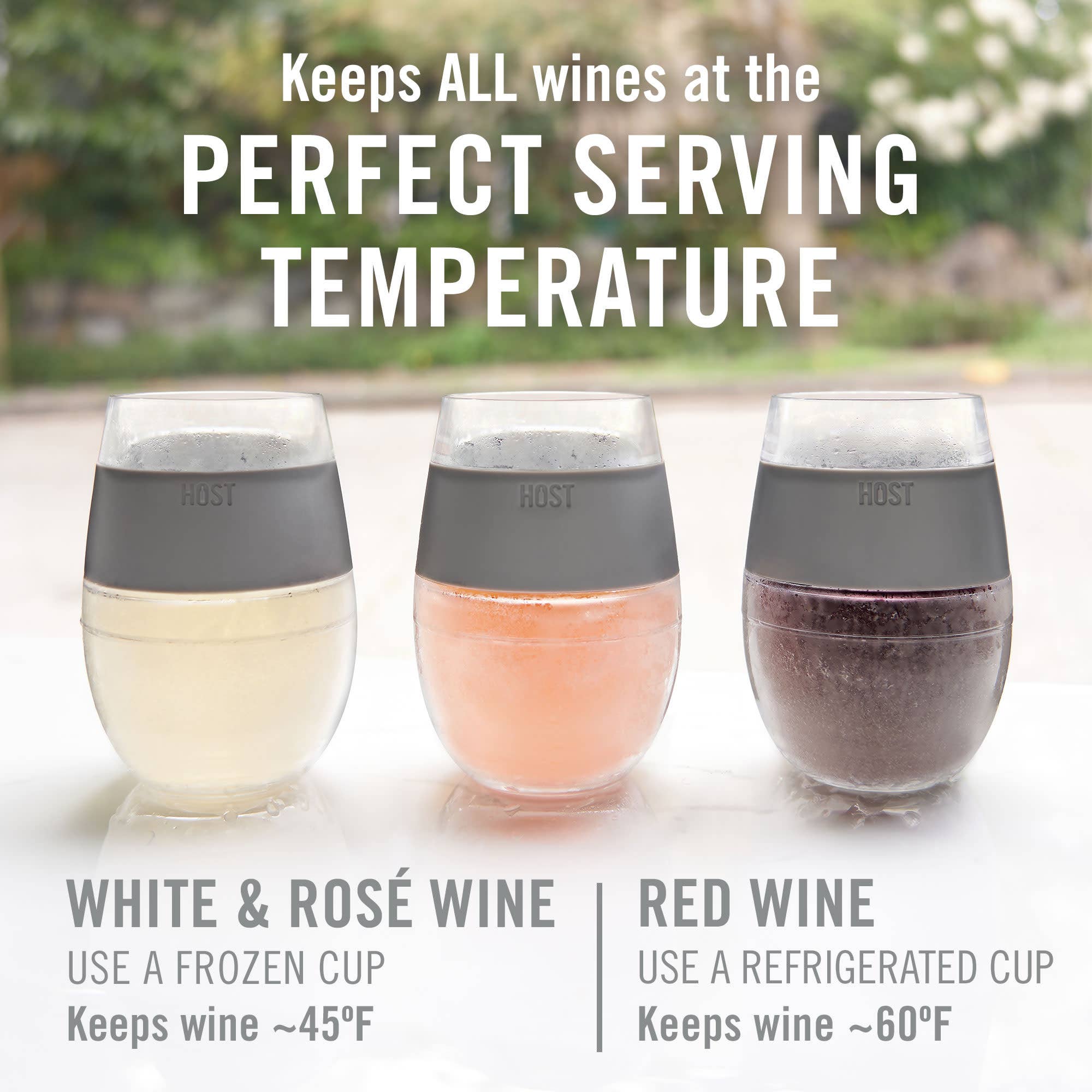 Wine FREEZE™ Cooling Cup Insulated with Cooling Gel in Mint