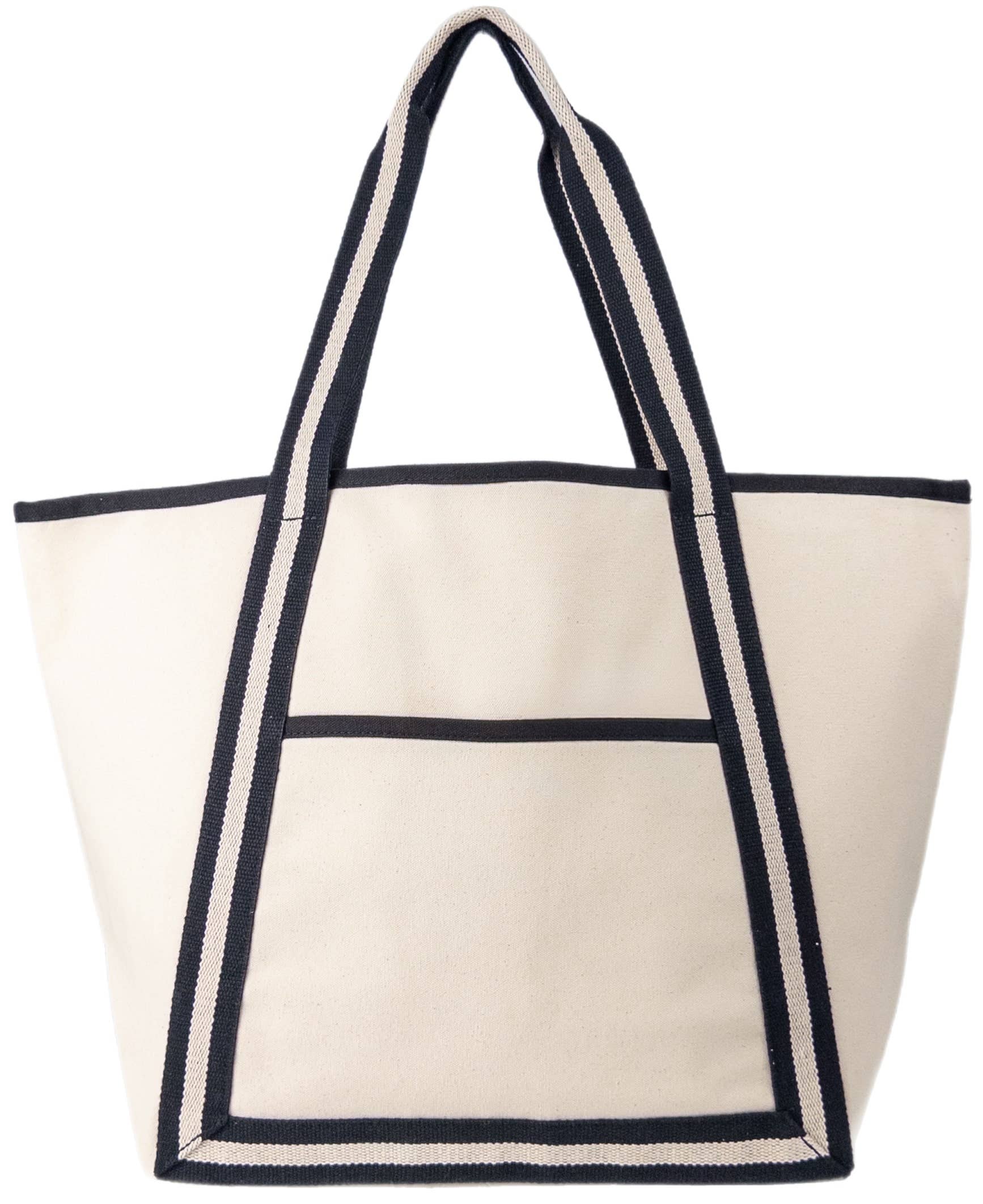 Heavy Duty Seaside Canvas Boat Tote Bag