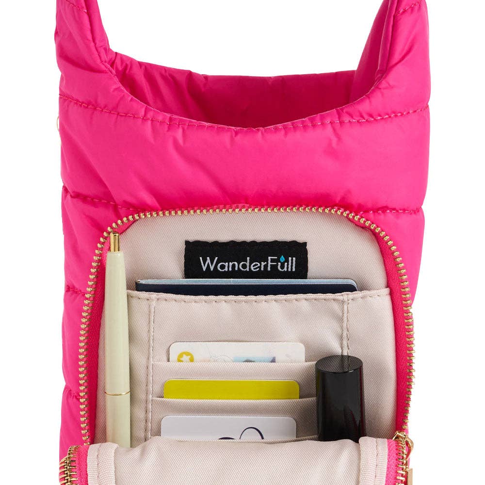 HydroBag® Handle® - Bright Pink with Pink and Navy striped strap
