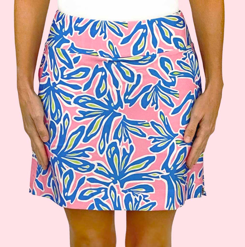 Kiawah Classic Golf Skort in Beach Palm Pink (Sample)