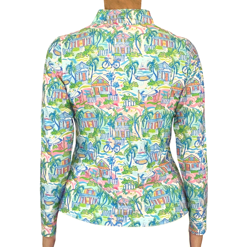 Ana Maria Pullover in Key West Cottages Pastel