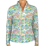 Ana Maria Pullover in Key West Cottages in Pastel SAMPLE