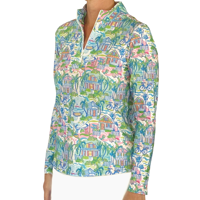 Anna Maria Pullover in Key West Cottages Pastel