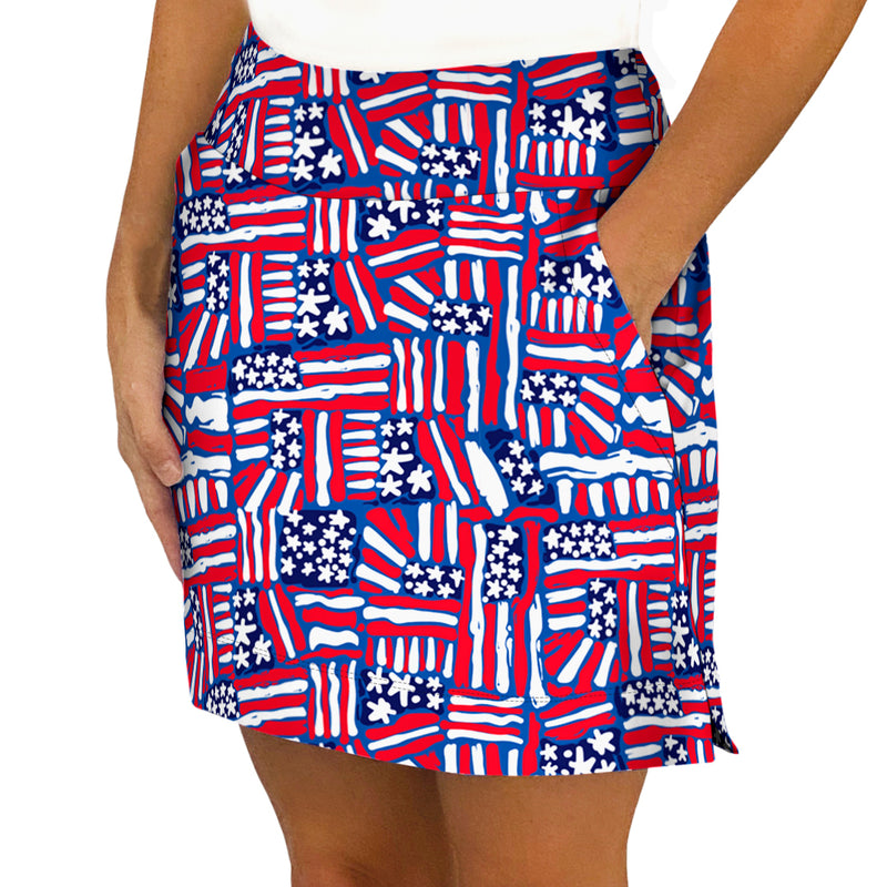 Kiawah Classic Golf Skort in All American