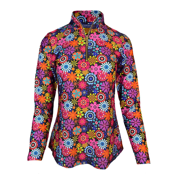 Ana Maria Pullover in Bold Blossoms