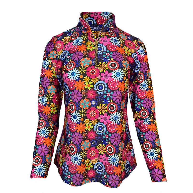 Ana Maria Pullover in Bold Blossoms