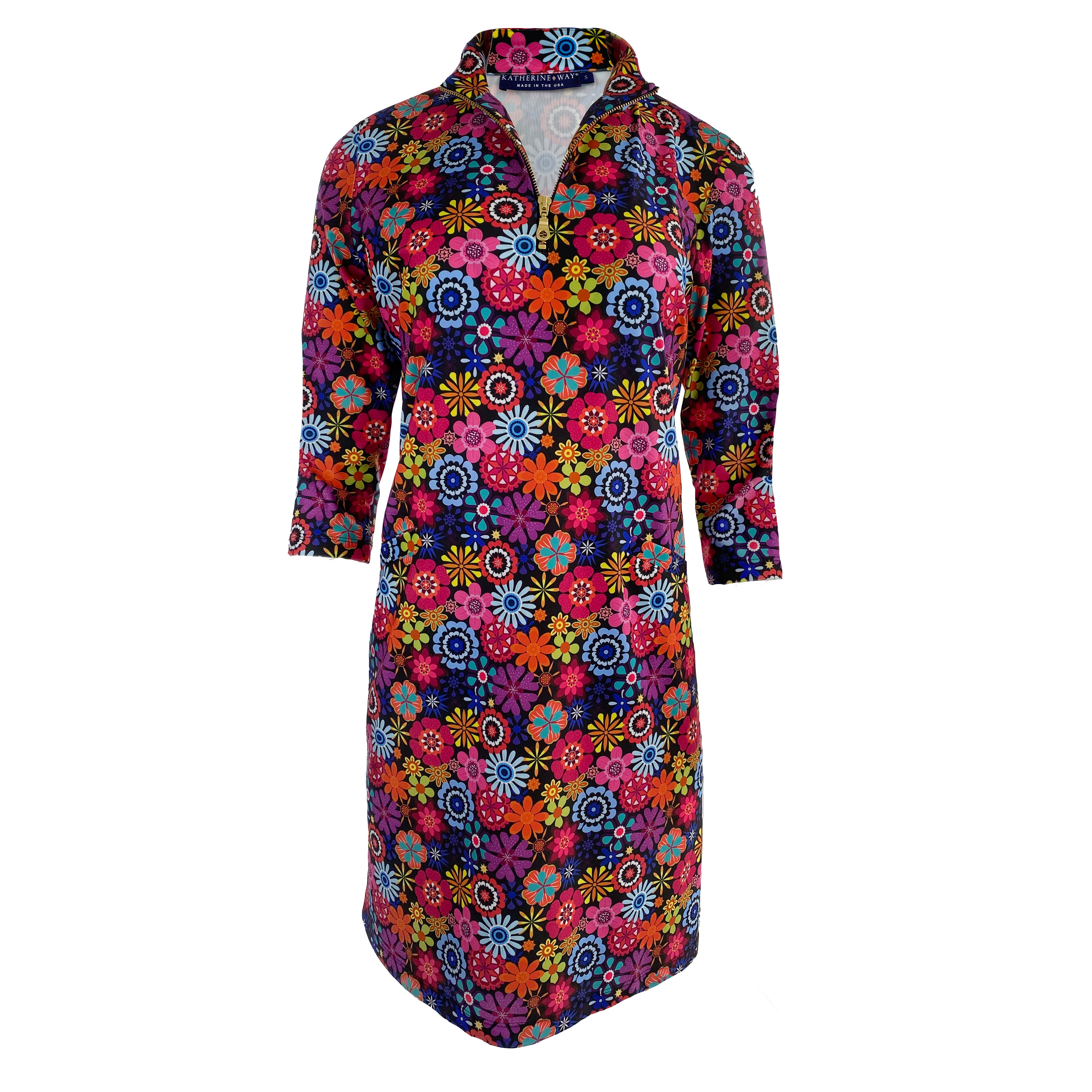 Katherine Way Doral Dress in Bold Blossoms