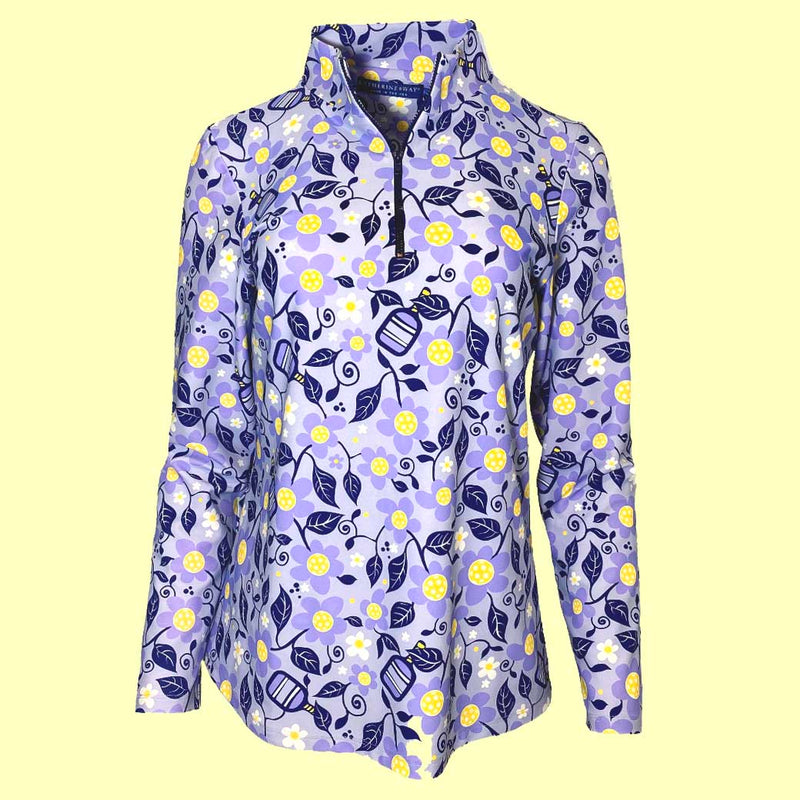 Anna Maria Pullover in Pickleball Garden Lilac (Sample)