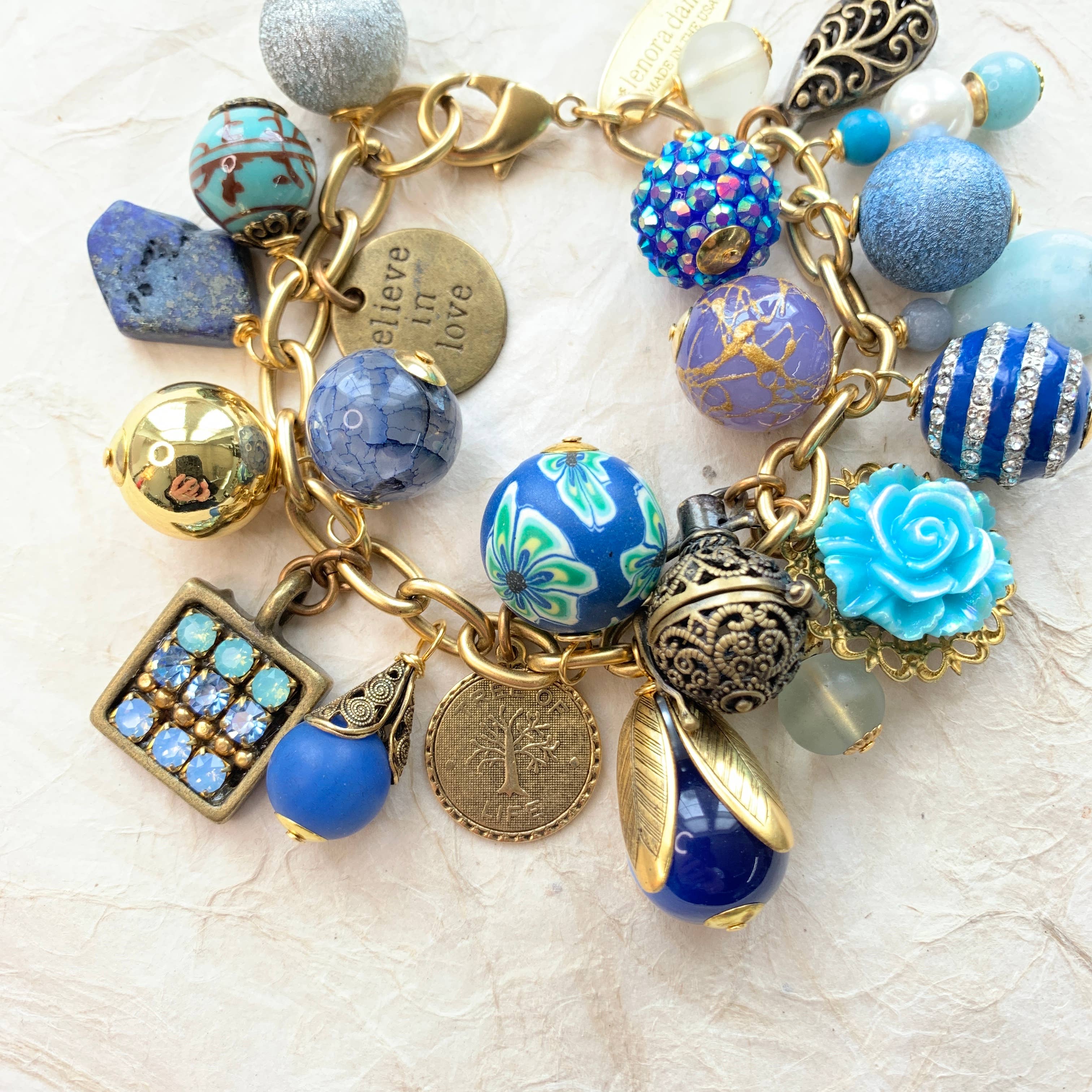 Sail Away Charm Bracelet by Lenora Dame