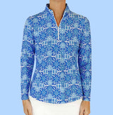 Anna Maria Pullover in Peace, Love, Pickleball Royal (Sample)
