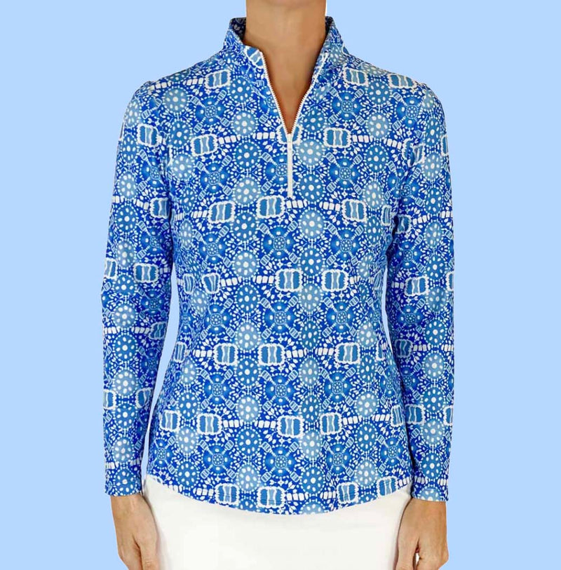 Anna Maria Pullover in Peace, Love, Pickleball Royal (Sample)