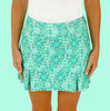 Scottsdale Pleated Skort in Peace, Love, Pickleball in Bright Aqua (Sample)